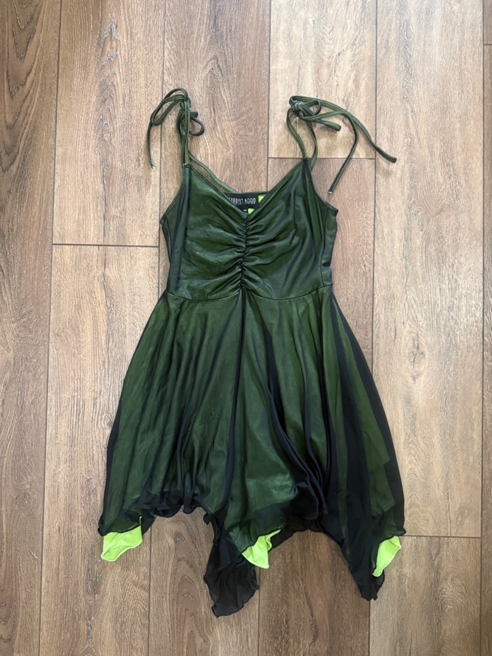 Current Mood Green & Black Fairy Dress